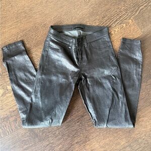 J Brand Low Waisted Leather Pants